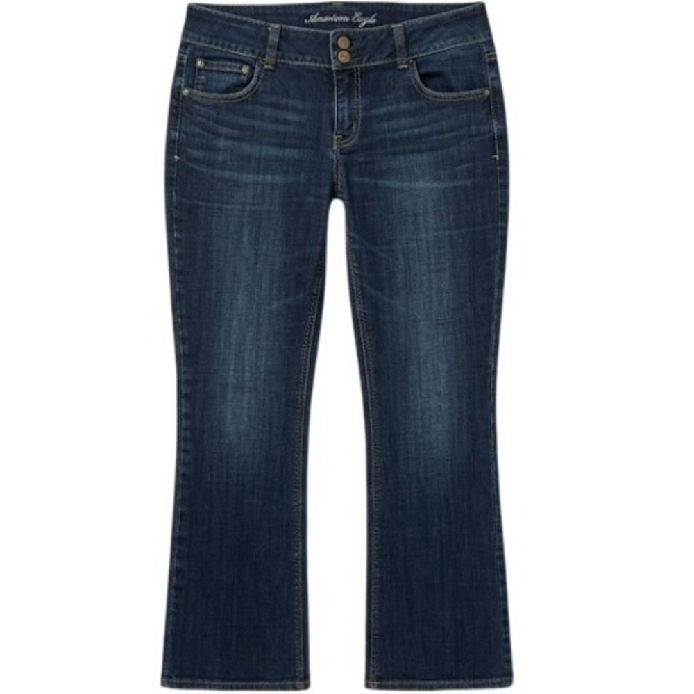 American‎ Eagle Outfitters Artist Jeans Womens 14 Blue Med Wash Bootcut Stretch